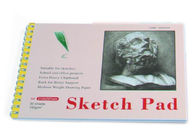 白書の鉛筆のスケッチ帳のデッサン本、螺線形の見取図のパッド