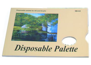 アクリル/油絵のパッドの使い捨て可能なパレットのタイプ、芸術家のデッサンのパッド48は58gsmを広げます