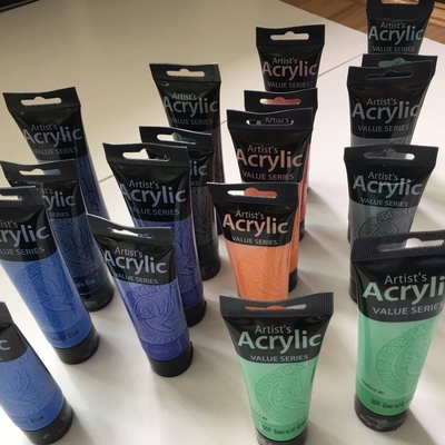 芸術家のアクリルの塗る色の価値シリーズ100ml及び75mlフェニックス